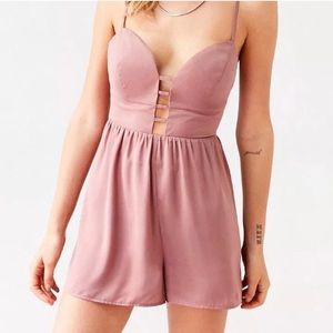 Silence + noise pink romper size 0